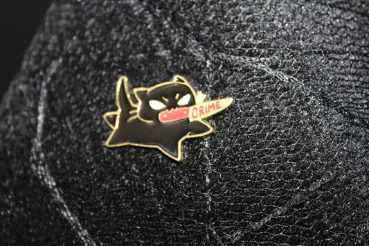 Crime Cat Pin