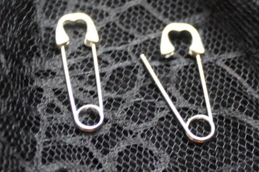 Closing Inventory Sale Safety Pin Earrings